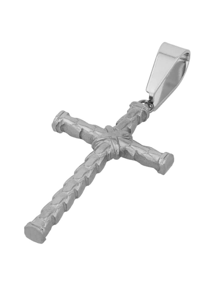 Unisex Anhänger – Kreuz Kreuzanhänger aus Edelstahl in silber