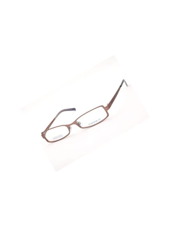 Fossil Brillengestell aus Metall in Bronze