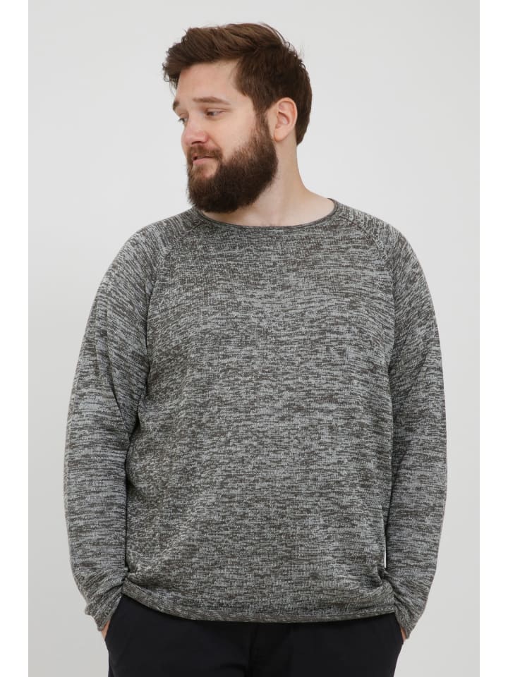 Strickpullover BHDan Big & Tall in Grau