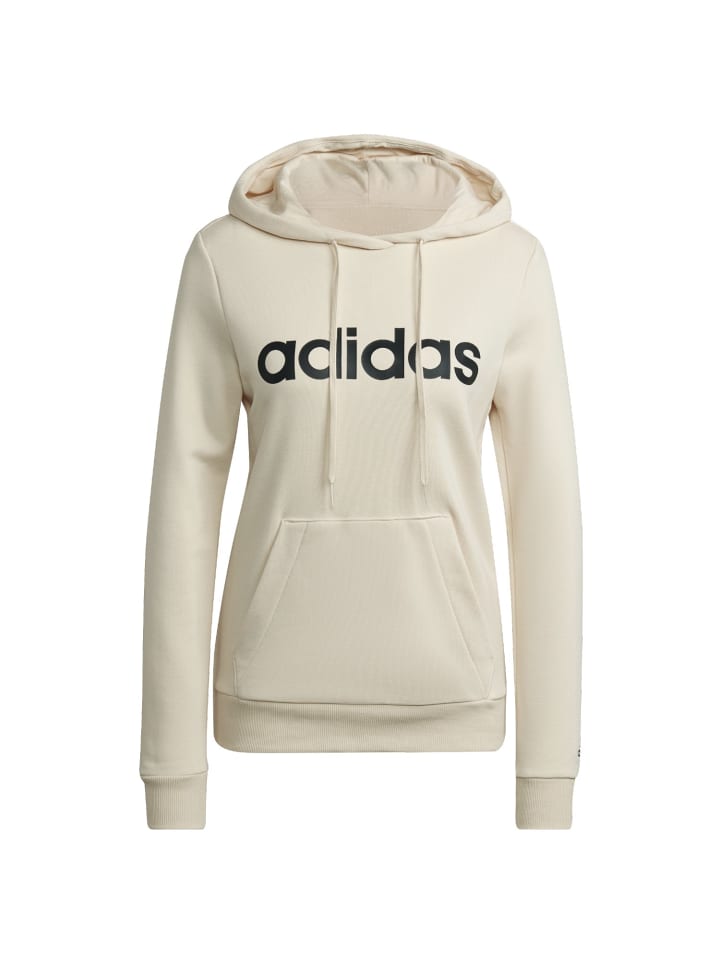 Kapuzenpullover Essentials Logo in creme