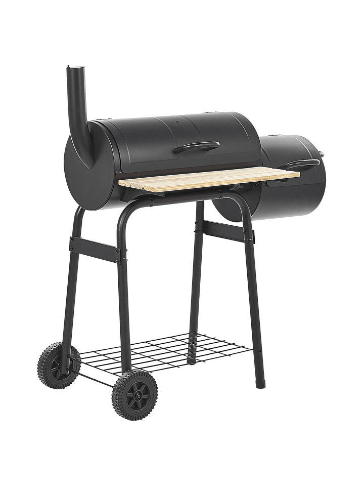 Holzkohlegrill SATAH in Schwarz - (W) 110 x (H) 115 x (L) 51 cm
