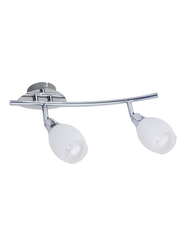 LED Spot "ROM" in chrome - (L)36 cm x (B)9 cm x (H)12.5 cm
