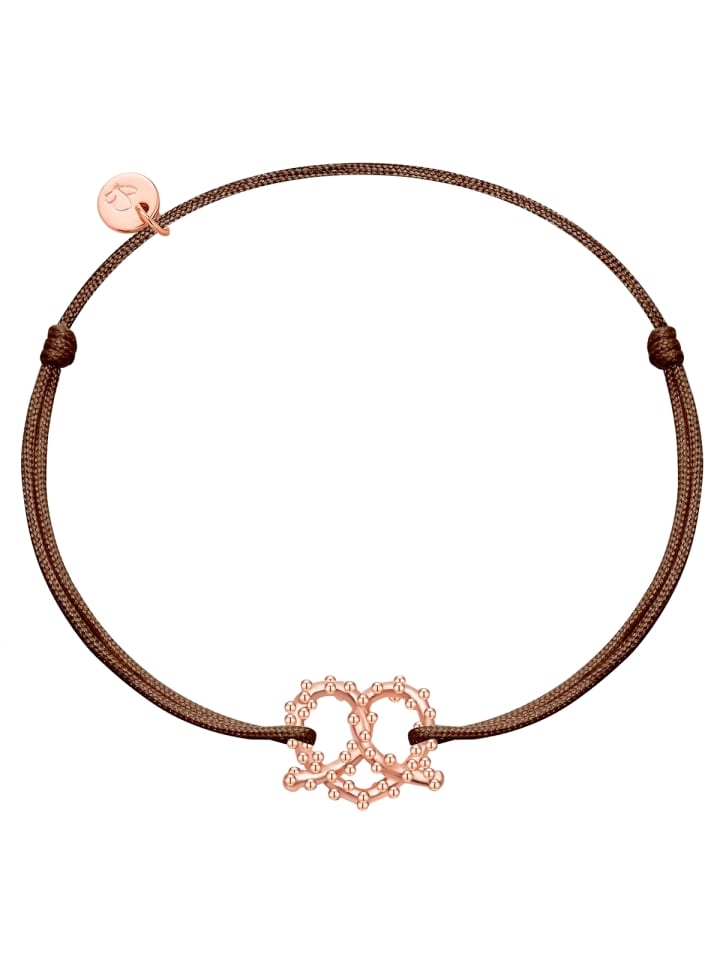 Armband Herz-Breze aus Sterling Silber in roségold