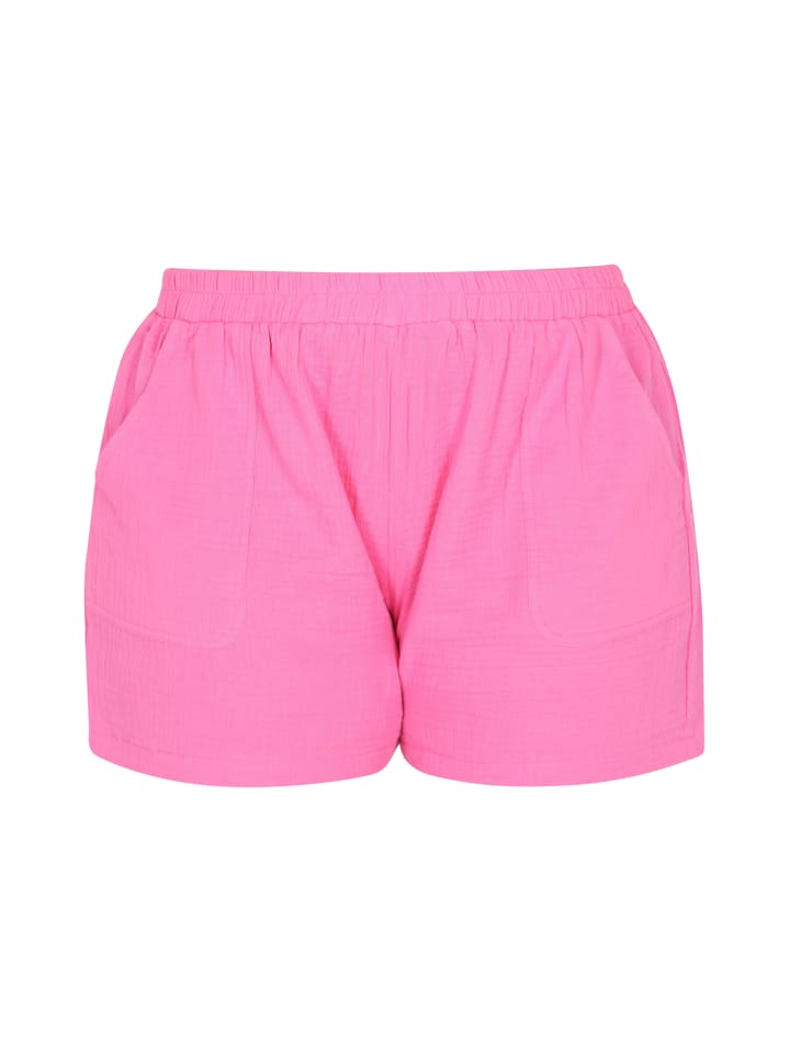 Women Plus Size Shorts in Rose Red