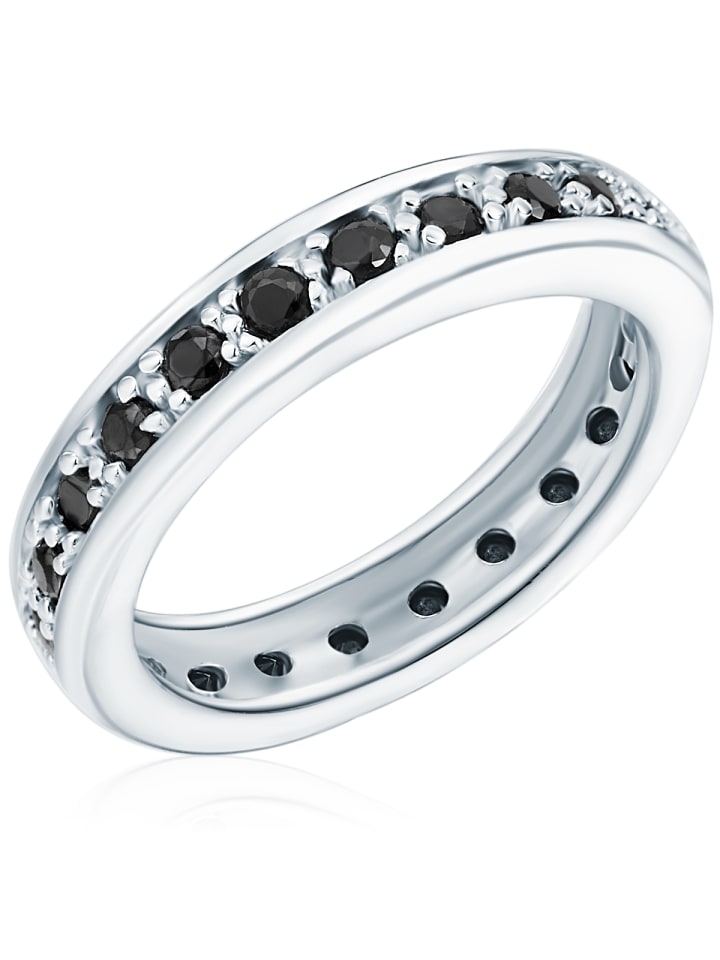 Ring aus Sterling Silber mit Zirkonia in silber
