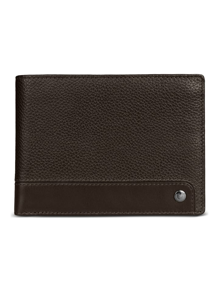 Due Geldbörse RFID Schutz Leder 12.5 cm braun