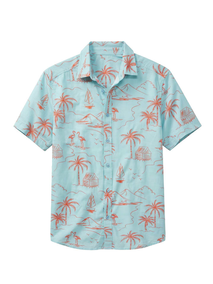 Hawaiihemd in hellblau