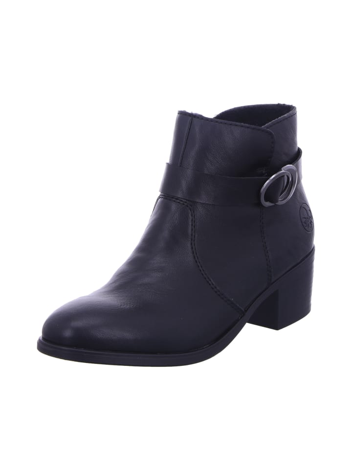 Keilstiefeletten in schwarz