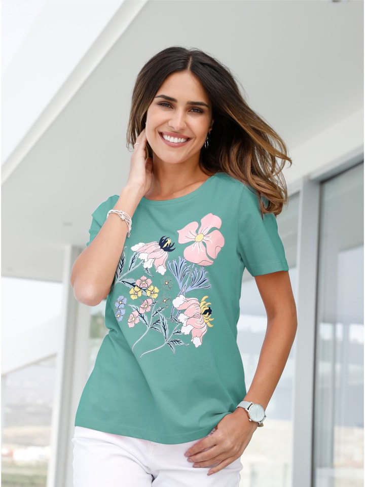 Shirt in salbei-bedruckt