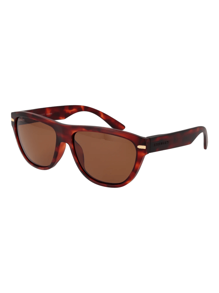 Unisex Sonnenbrille Quadratisch Braun