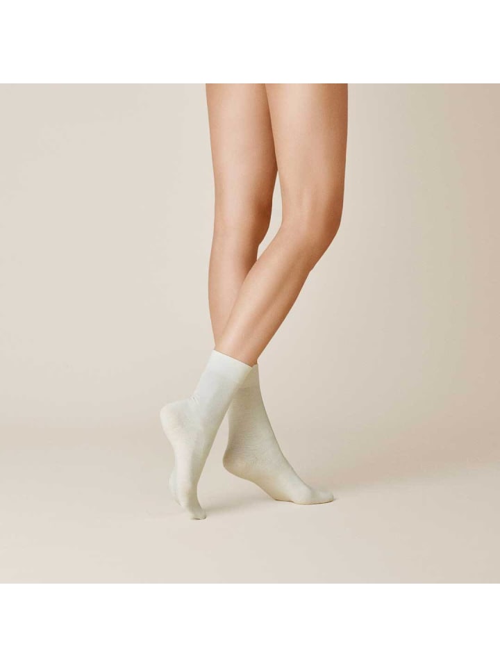 Socken Sensual Merino druckfrei in Winterweiss