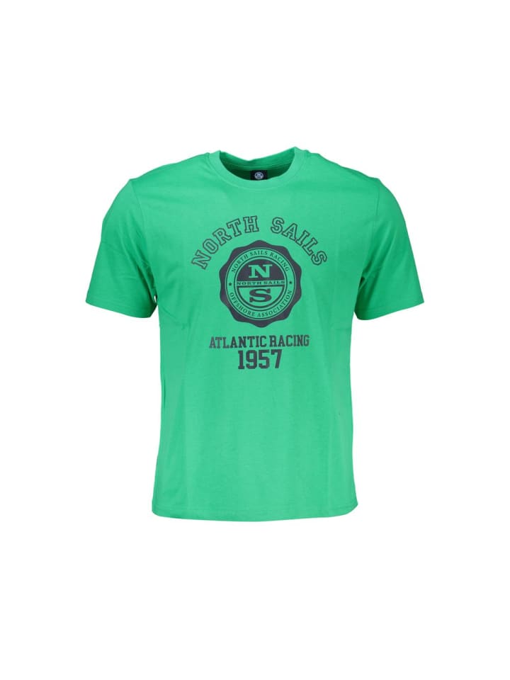 Grün Baumwolle Herren T-Shirt
