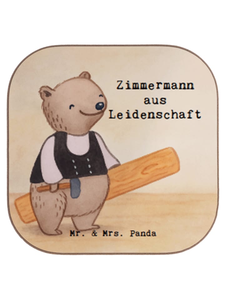 gläseruntersetzer Zimmermann Leidenschaft Desig... in Weiß
