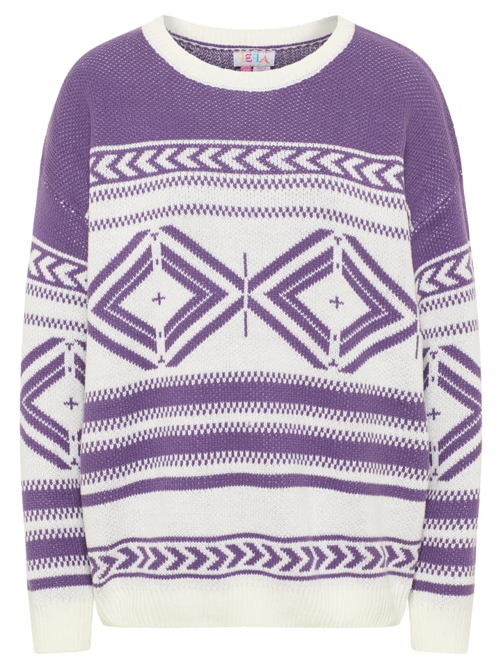Damen Strickpullover in Lila
