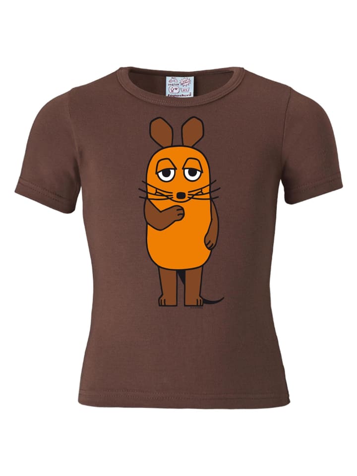 Logoshirt Maus | günstig Printshirt braun kaufen in Die limango