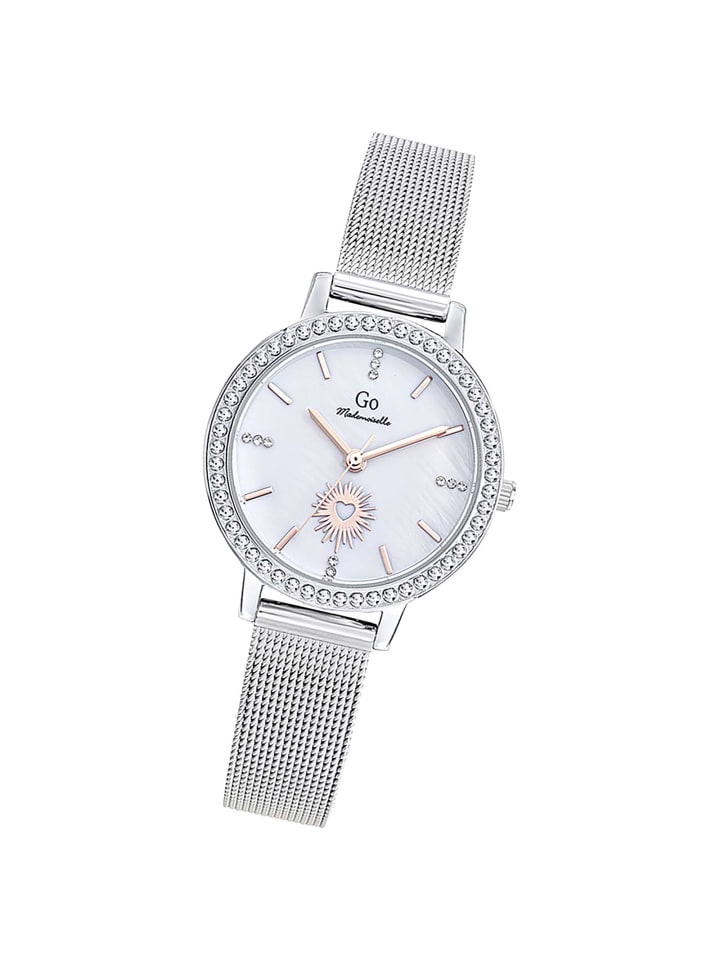 Analog-Armbanduhr Girl Only Mademoiselle silber klein (ca. 30mm)