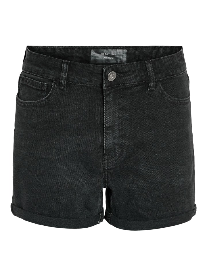 Jeansshorts in Black Denim