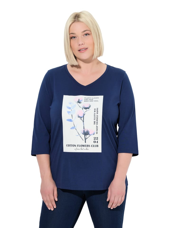 Shirt in tintenblau