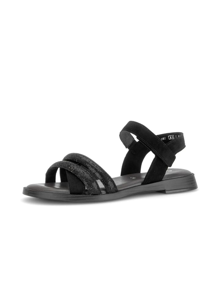 Riemchensandalen in schwarz