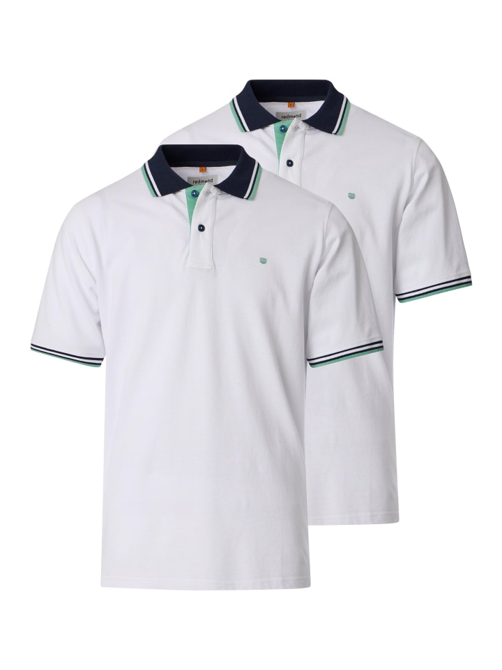 Poloshirt Basic in Weiß