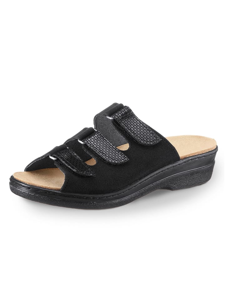 Pantolette in schwarz
