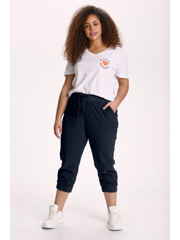 Caprihose KCnana Regular fit in Midnight Marine