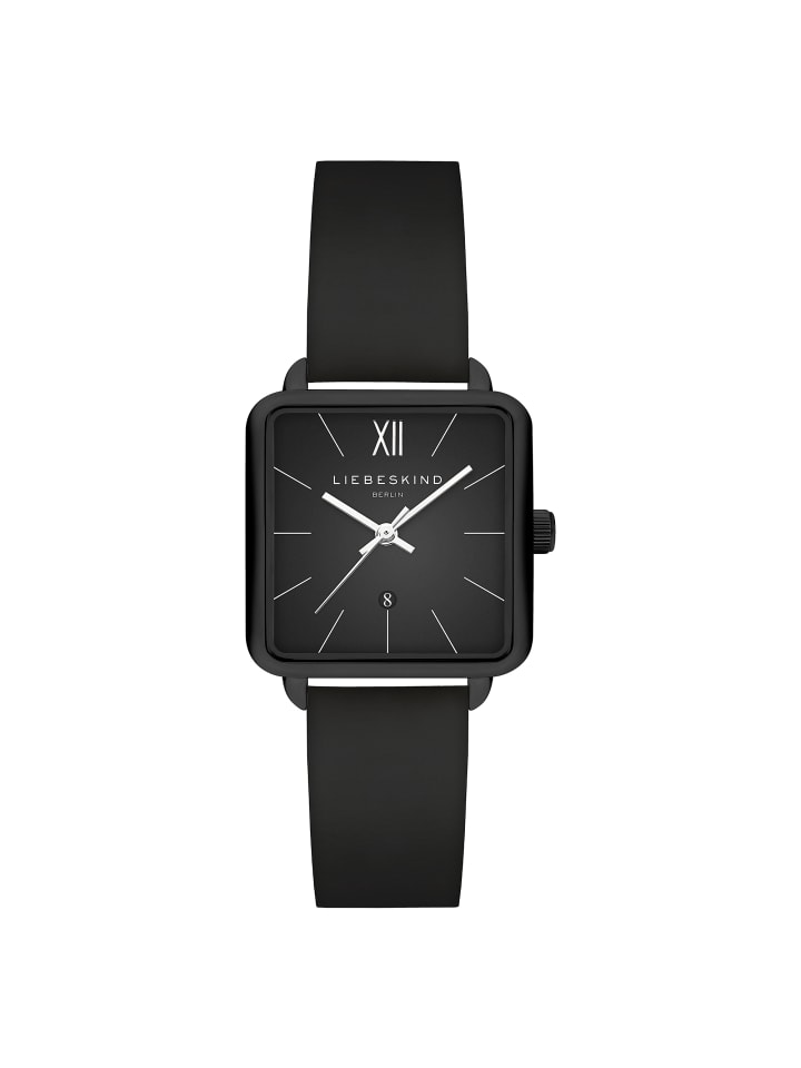 Armbanduhr The Classic Square in schwarz