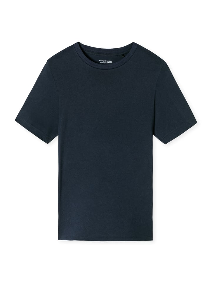 Pyjamaoberteil T-Shirt - Mix + Relax in nachtblau