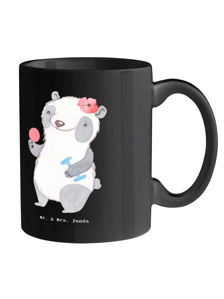 Kaffeetasse Ergotherapeutin Superhelden mit Spruch in Schwarz
