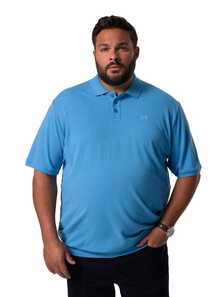 Poloshirt in klassisch himmelblau