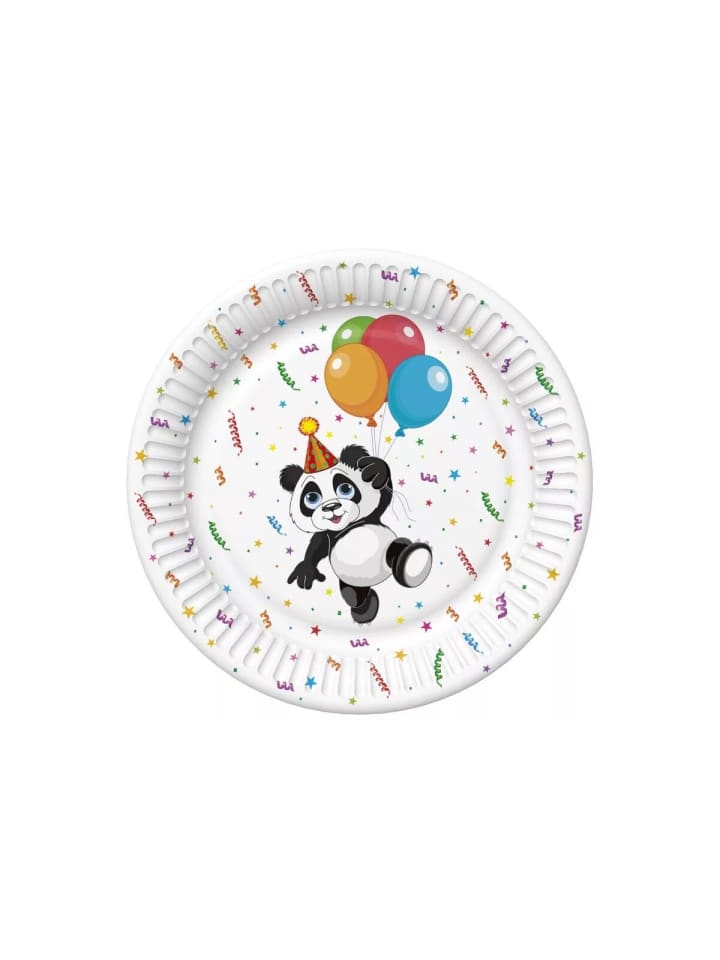 Tiere Funny Panda teller 8 Stk 18 cm