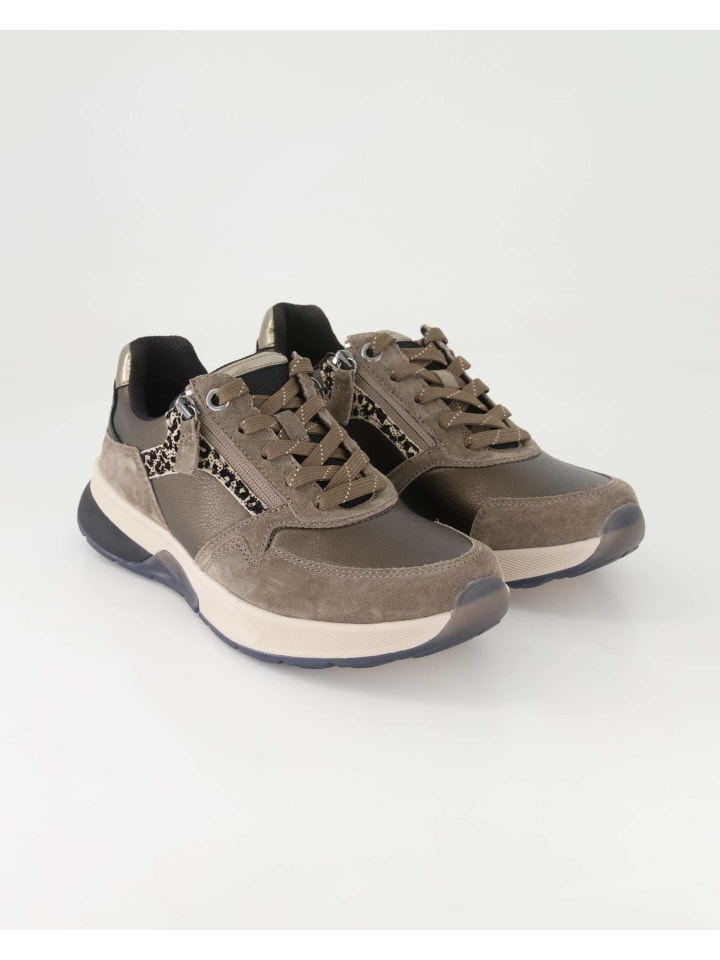 Sportliche Schnürschuhe in Braun