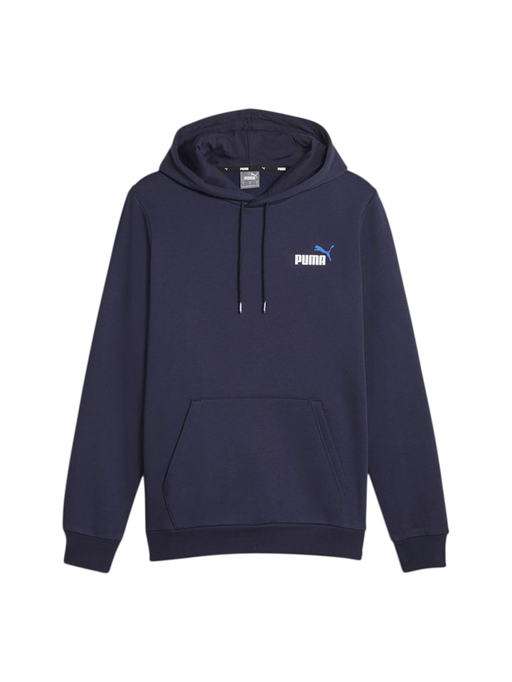 Ess + 2 Kapuzenpullover mit kleinem Logo, Größe S Regal Blau
