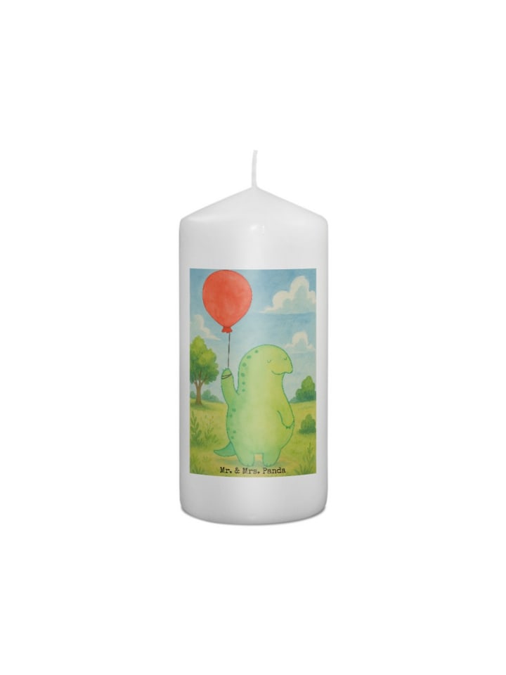 Kerze Schildkröte Luftballon Design ohne Spruch in Weiß
