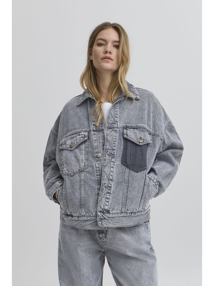 Jeansjacke BACAMMIE Loose fit in GREY DENIM