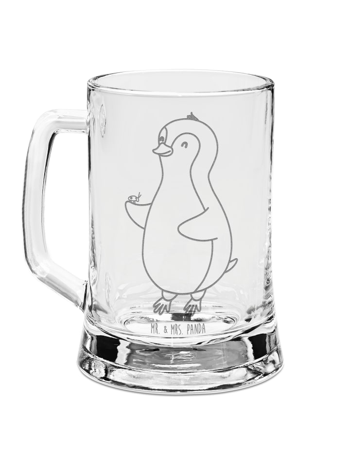 Krug Pinguin Marienkäfer ohne Spruch in Transparent