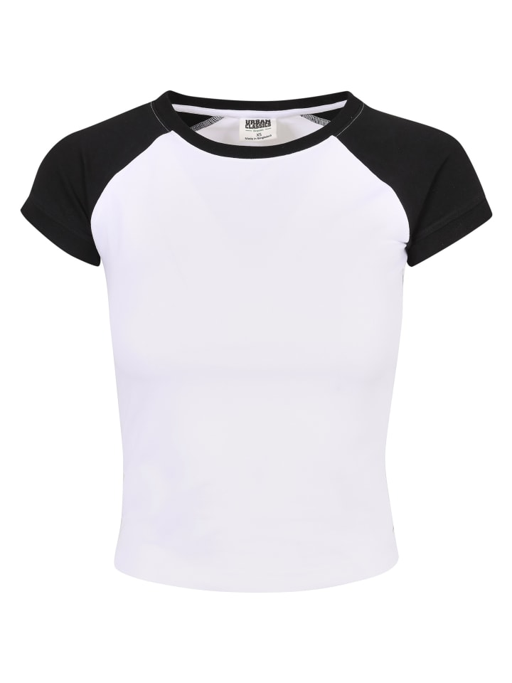 T-Shirt in white/black