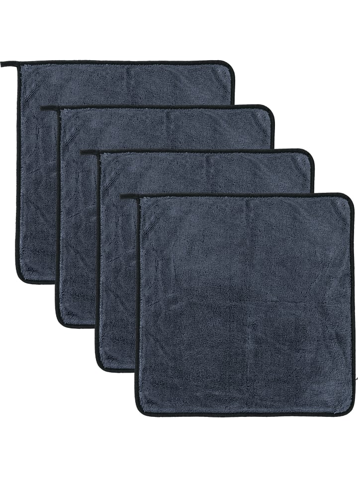 Microfaser Microfasertuch 4er-Pack in grau