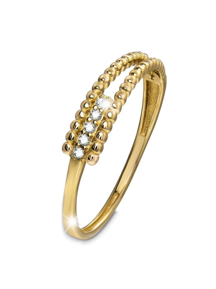Goldring 333 Gelbgold - 8 Karat Fashion Größe 56 (17,8) Ringe