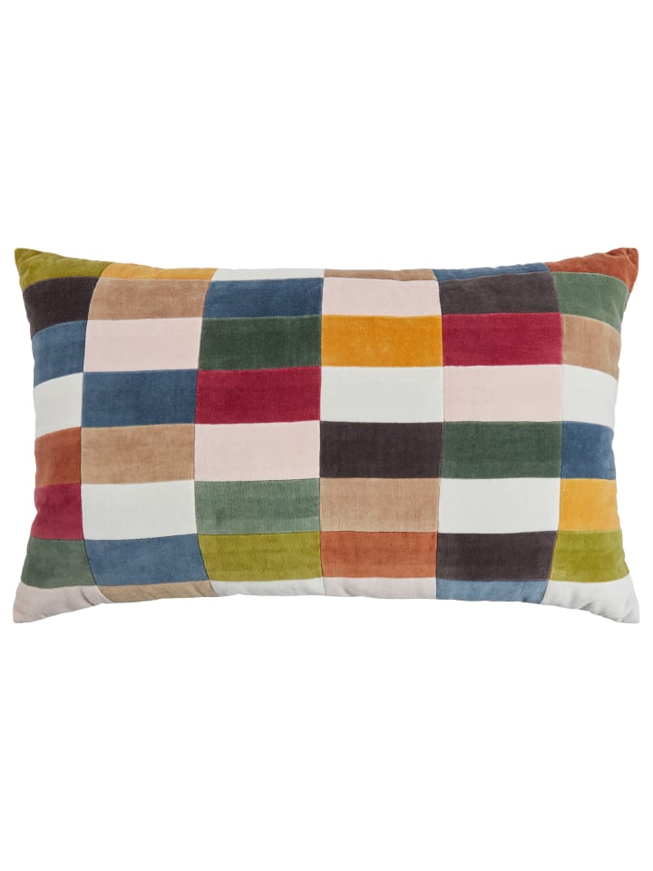 Butlers Kissen CHECKER VELVET in Multicolor