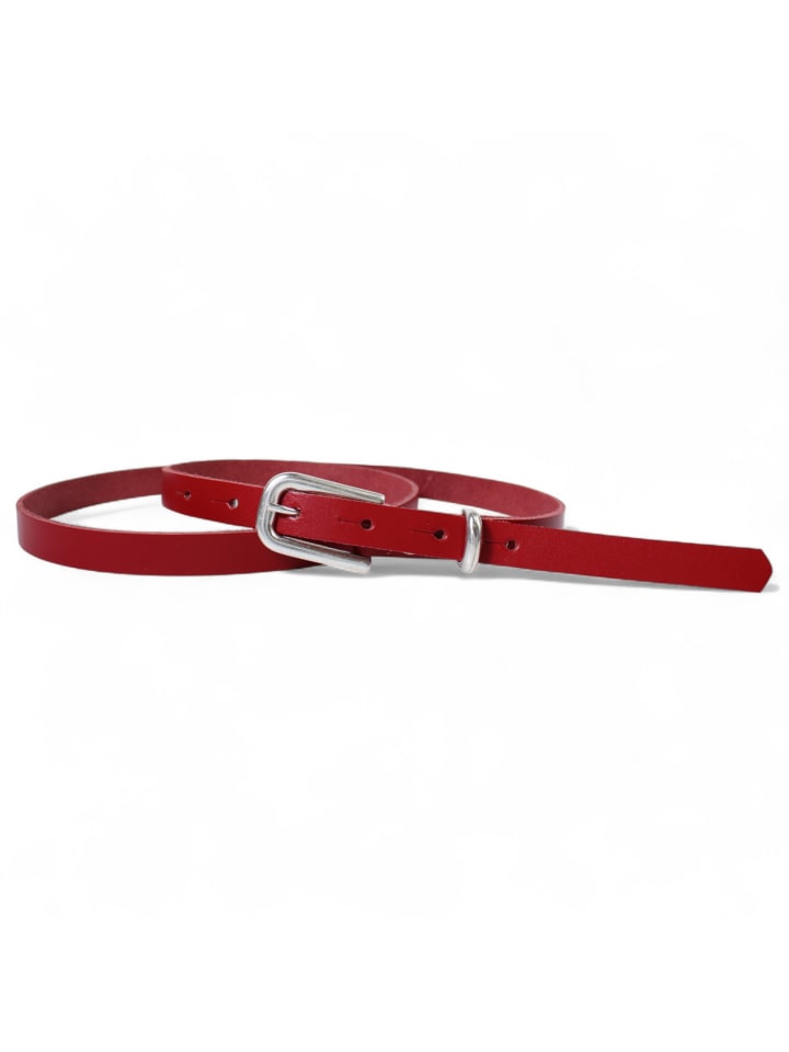 Ledergürtel in Rot