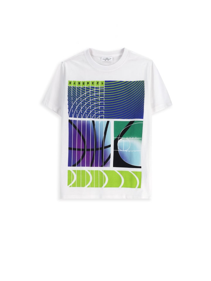 T-Shirt mit kurzen Ärmeln in weiß