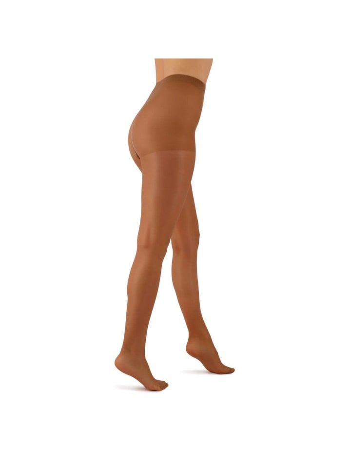 Damen Elegante Strumpfhose mit außergewöhnlicher Elastizität in Dunkelbeige