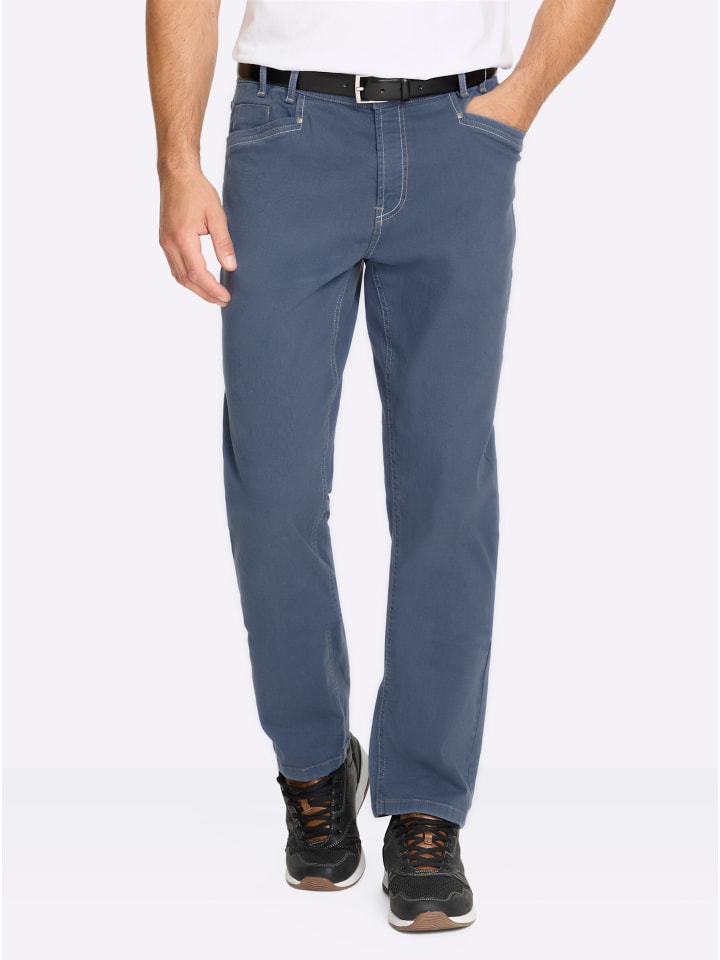 Jeans in taubenblau