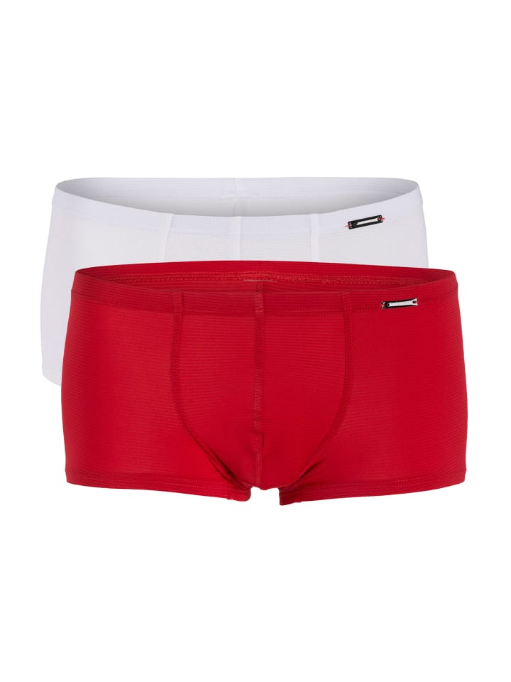 Hipster Short / Pant RED1201 in Rot / weiß