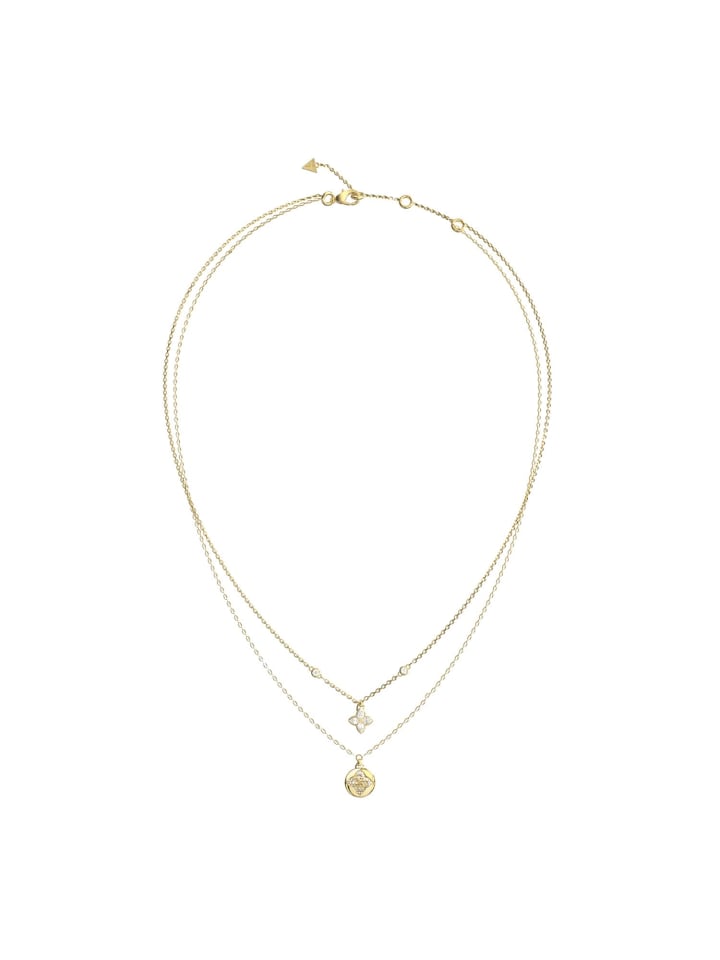 Damen-Kette Zweireihig Bloom Goldfarben