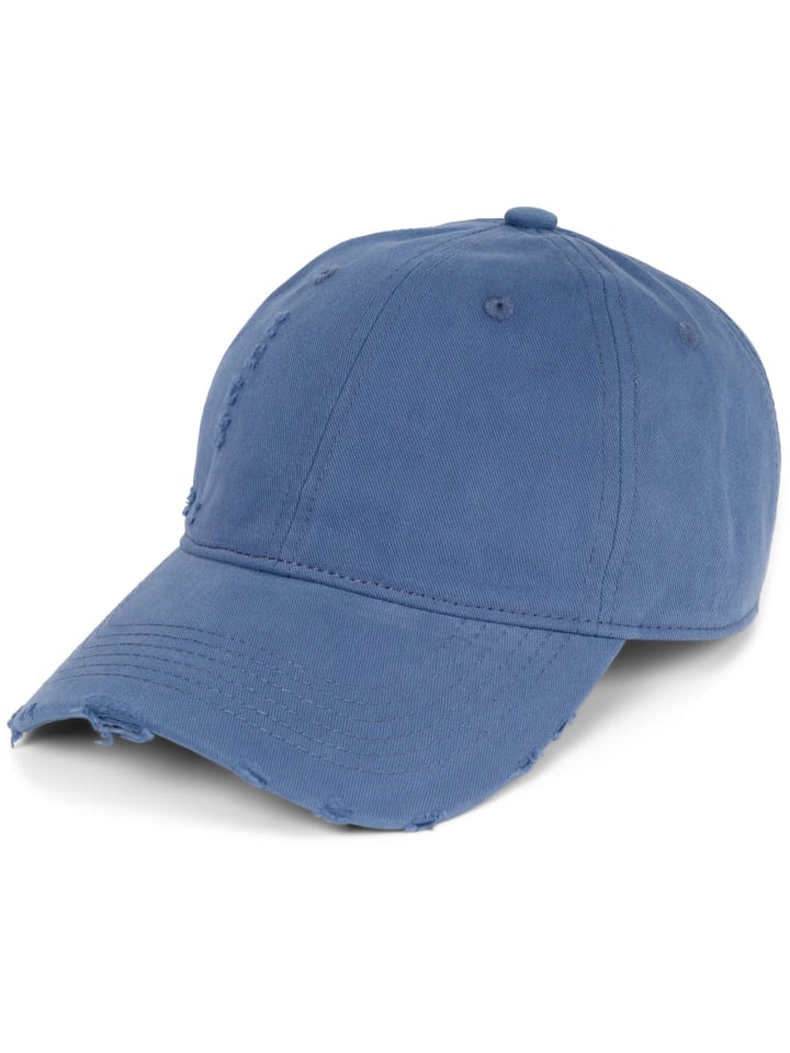 Baseball Cap Used Look in Blau