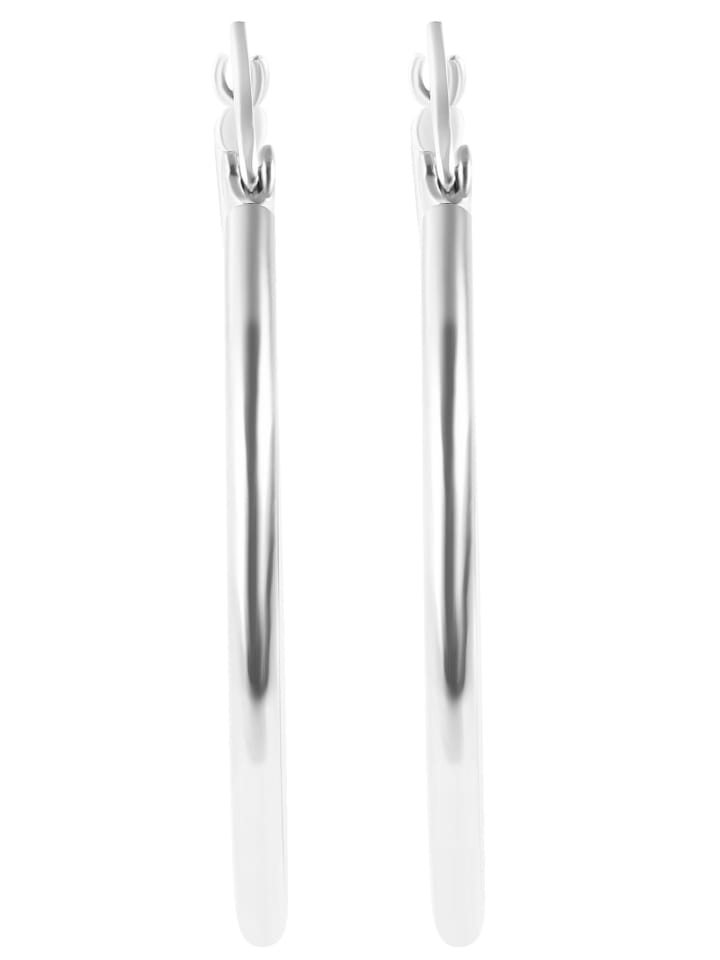 Damen Ohrringe – Creole aus Edelstahl in silber