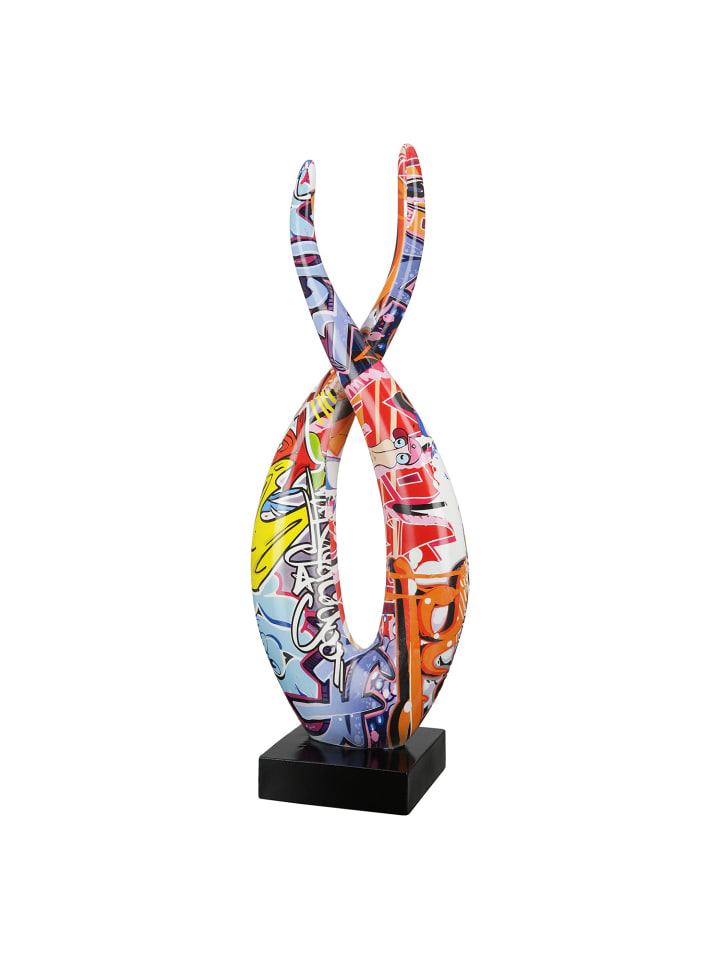 Skulptur Street Art mehrfarbig - (H) 36 cm