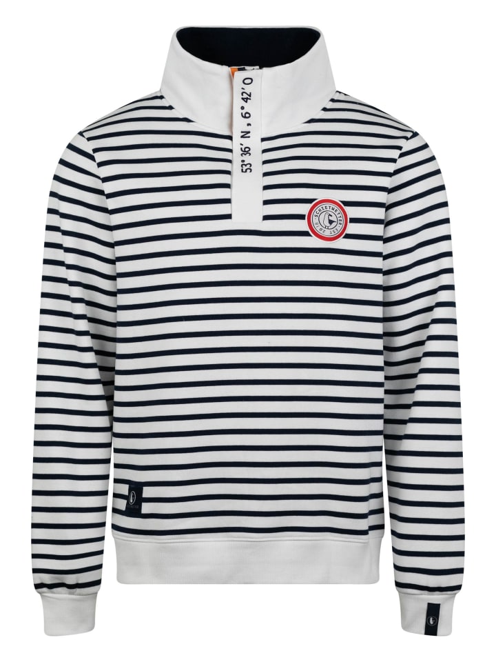 SCHIETWETTER Sweater  Schleichmichel Sören in white-navy